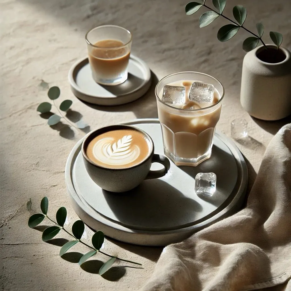 Cafea pe o tavă de piatră