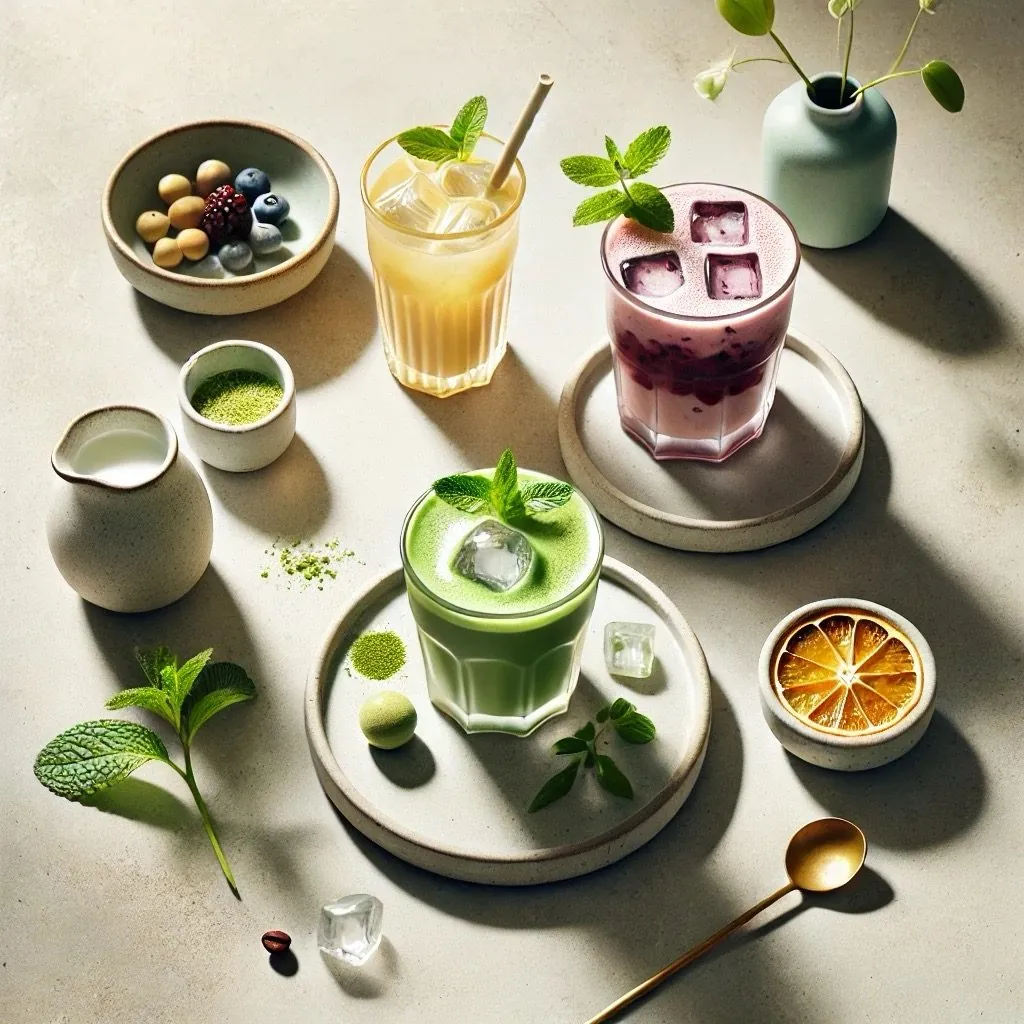 Matcha, limonade și băuturi fără cafea